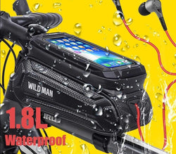 Survival Gears Depot Bicycle Bags & Panniers 1.8L Frame Front Tube Cycling Bag